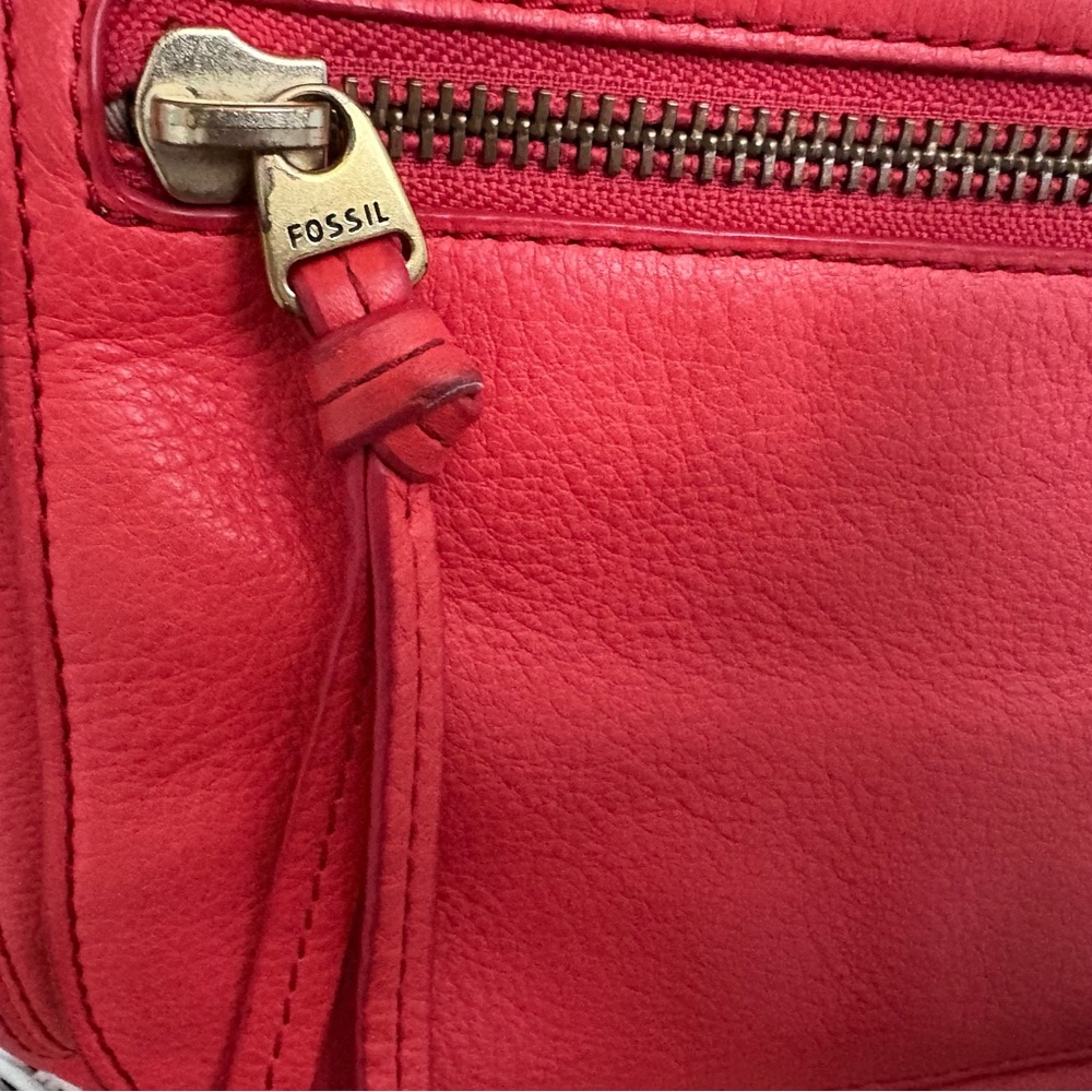 Fossil Karli Hobo Coral Leather Shoulder/Crossbody Bag - Picture 6 of 8